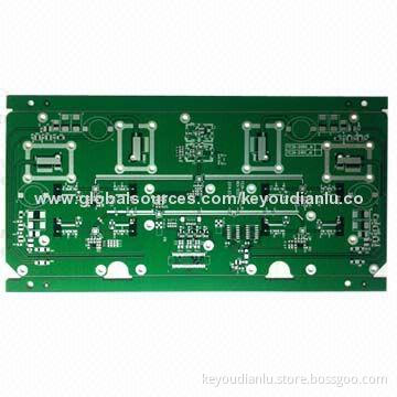 High-frequency Multi-layered Teflon PCB with Immersion Silver, About 13.5mm of Radius